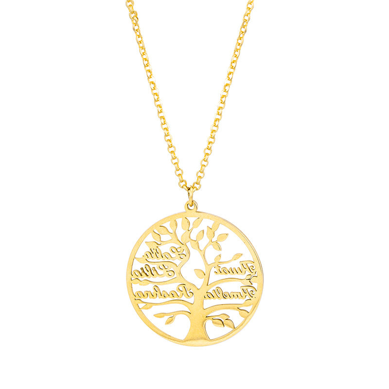 Personalized Names Family Tree Necklace