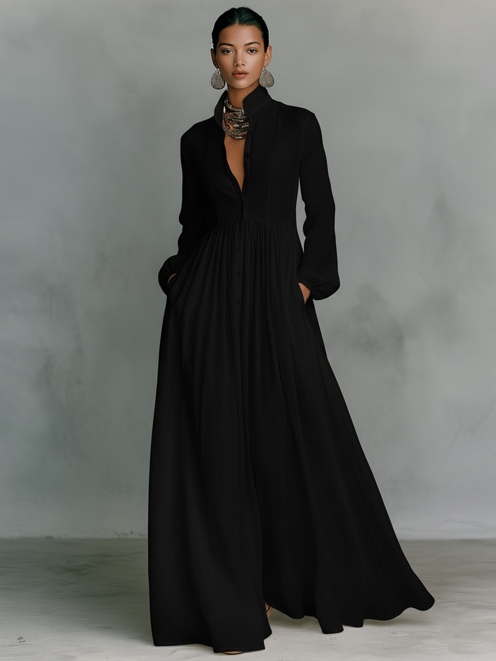 Clara | Linen Maxi Dress
