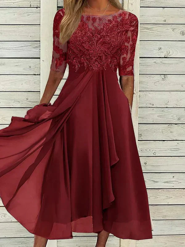 Amara | Lace Embroidered Dress