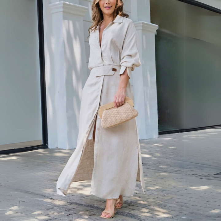 Mariselle | V-Neck Maxi Dress