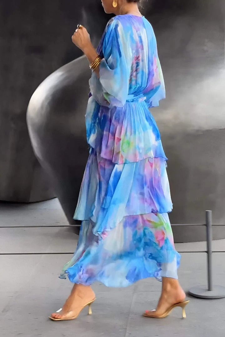 Amara | Tiered Chiffon Dress