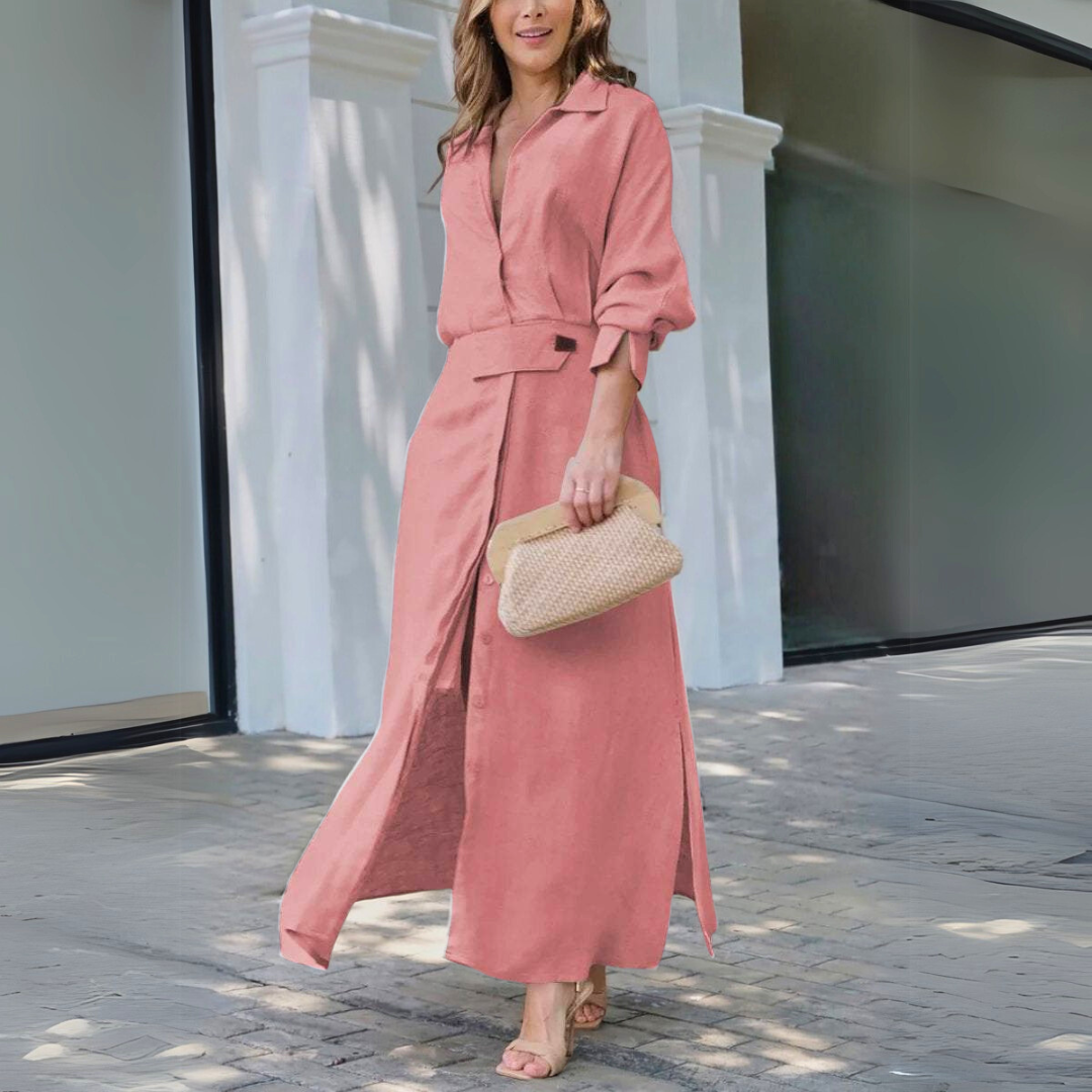 Mariselle | V-Neck Maxi Dress