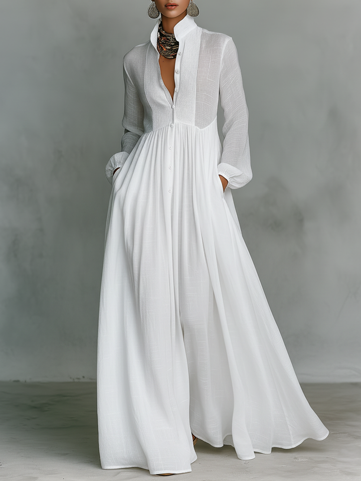 Clara | Linen Maxi Dress