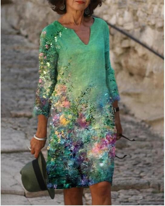 Lila | Designer Motif Dress