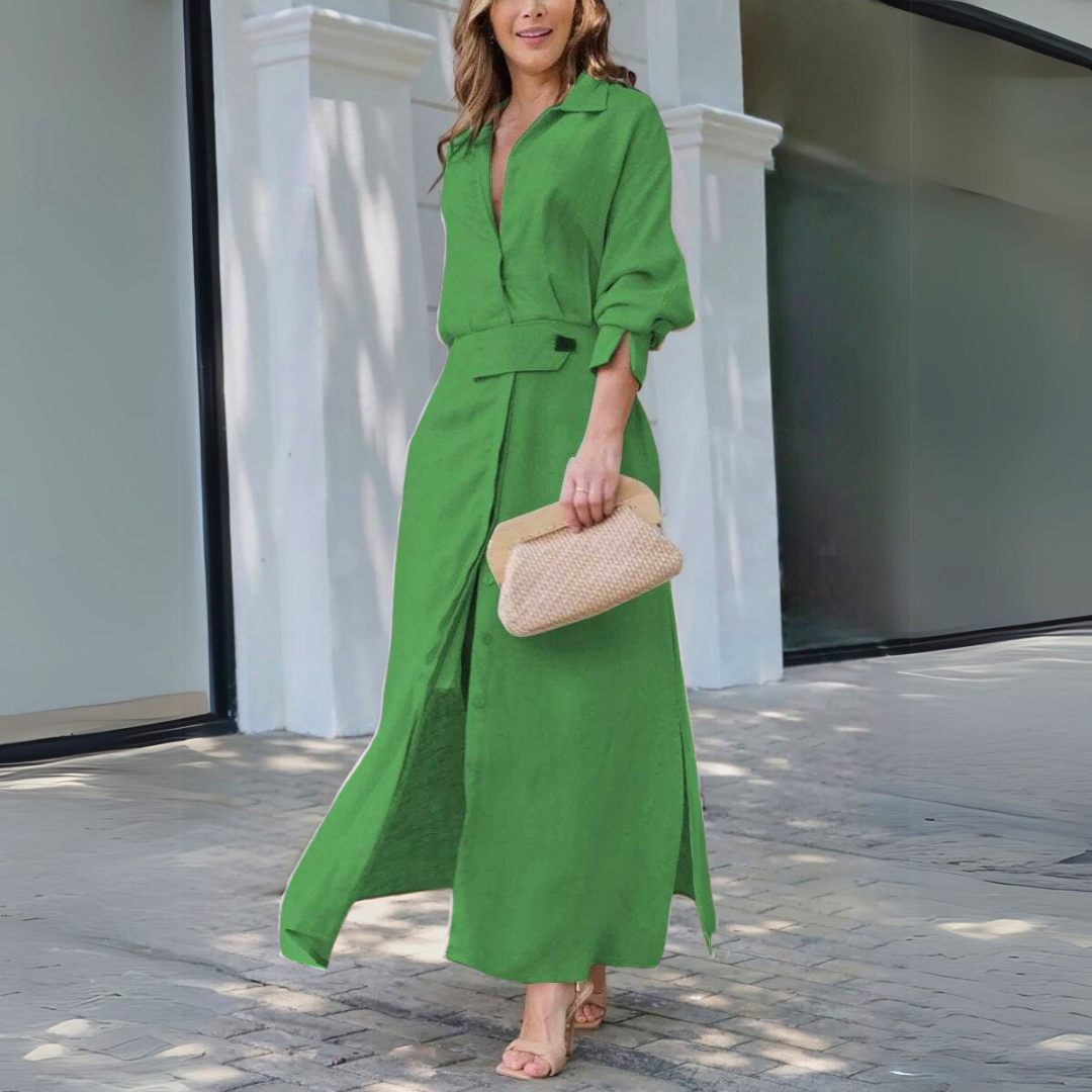 Mariselle | V-Neck Maxi Dress