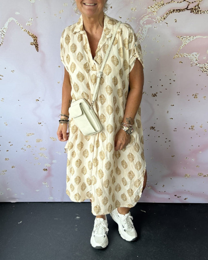 Monica Secrets | Loose Lapel Collar Dress