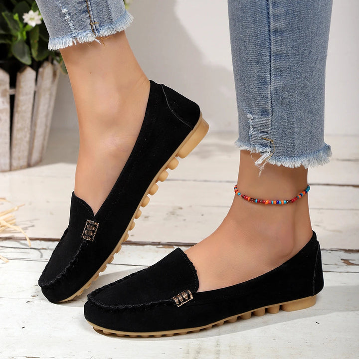Monica Secrets | Denim Slip-On Flats