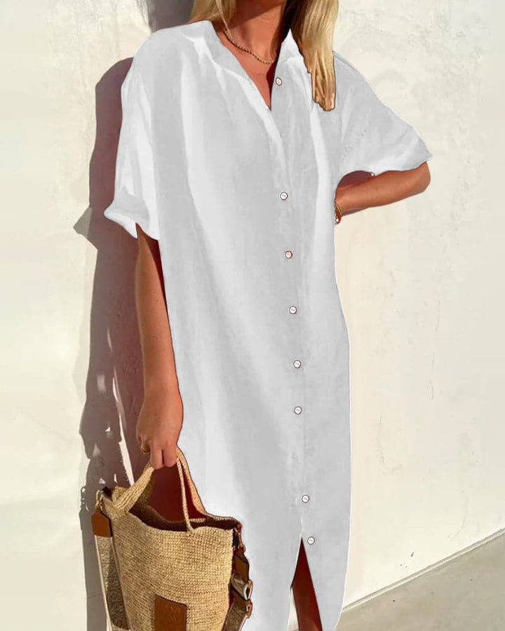 Iris | Button Shirt Dress