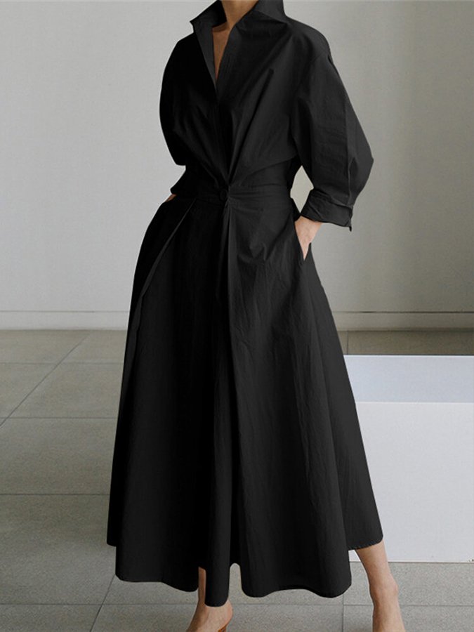 Adeline | Midi Dress with Buttons