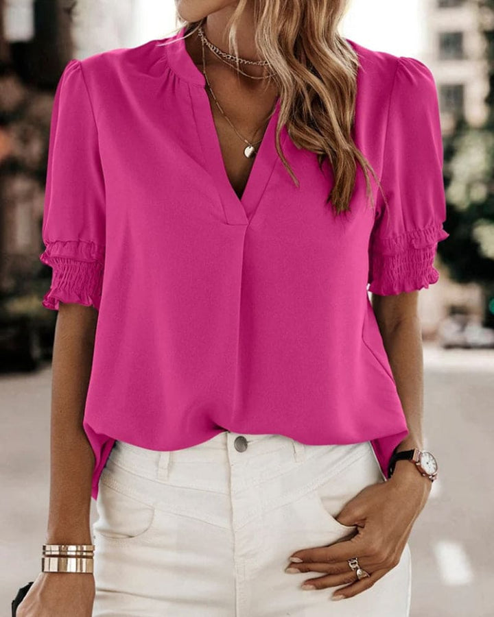 Elara | V-Neck Blouse