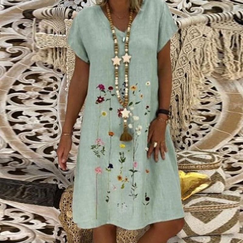 Elowen | Linen Short Dress