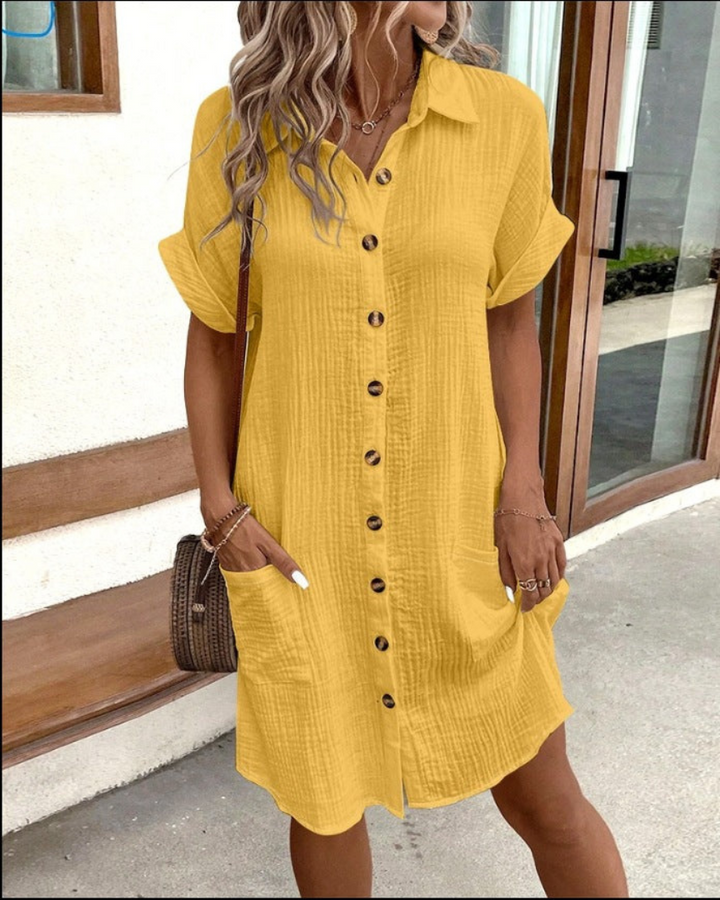 Fiona | Button Shirt Dress