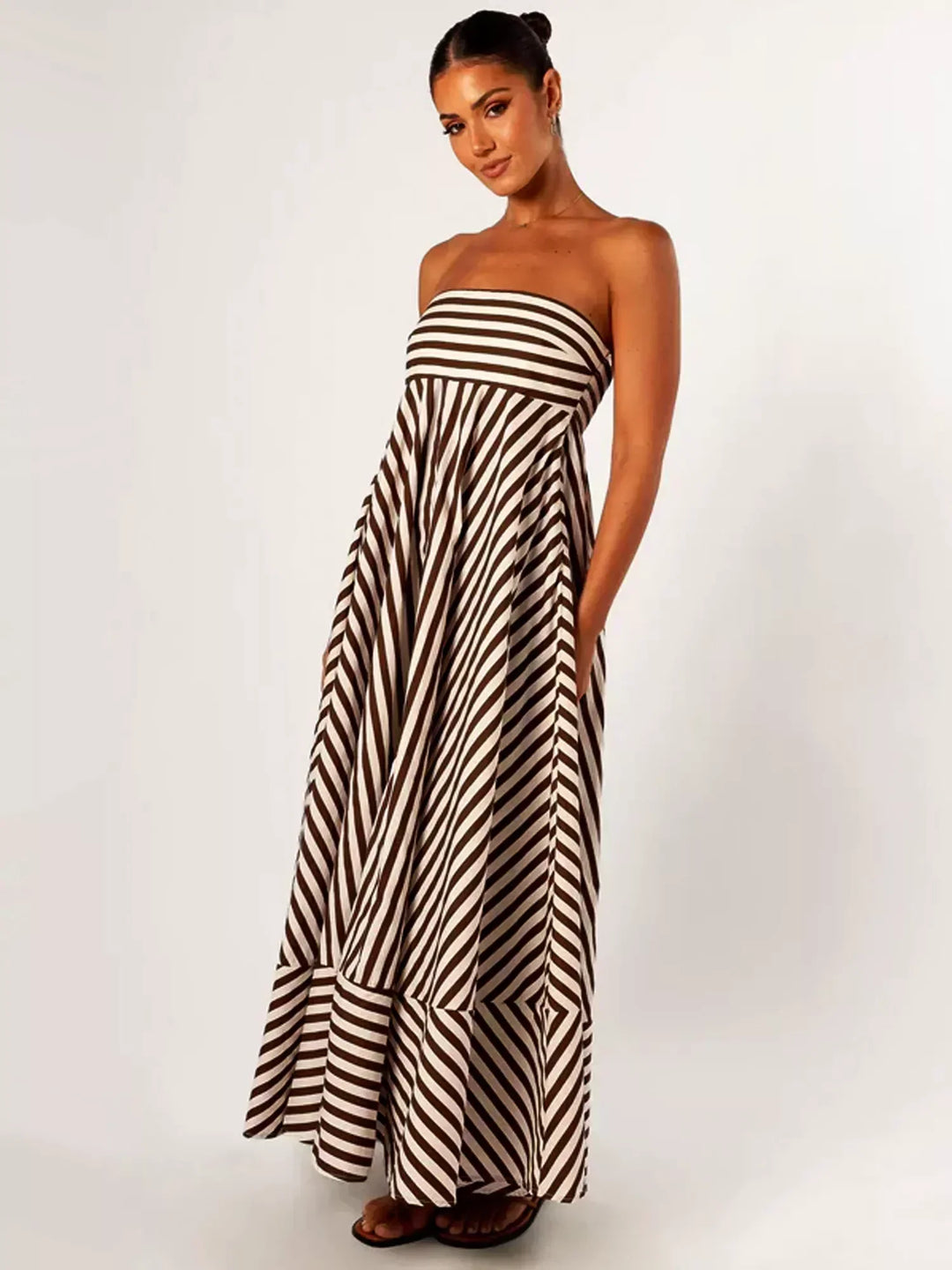 Monica Secrets | Comfortable Stylish Ruched Maxi Dress