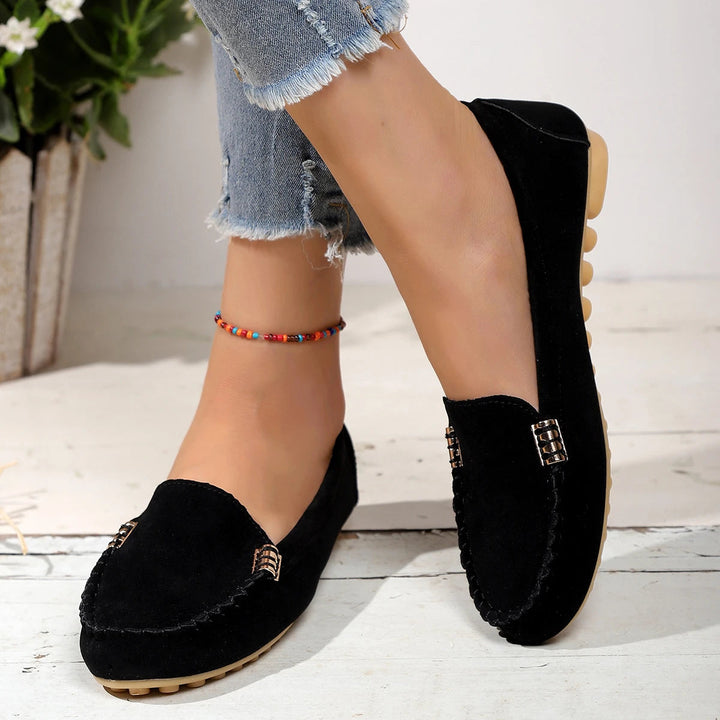 Monica Secrets | Denim Slip-On Flats