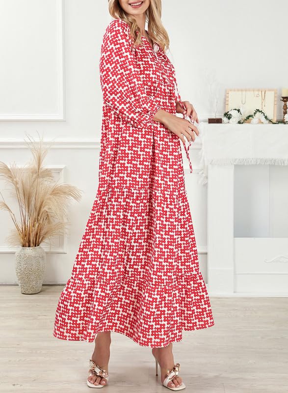 Elara | Puff Sleeve Maxi Dress