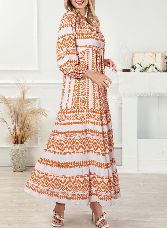 Elara | Puff Sleeve Maxi Dress
