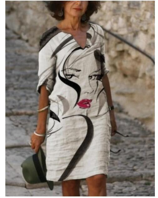 Lila | Designer Motif Dress