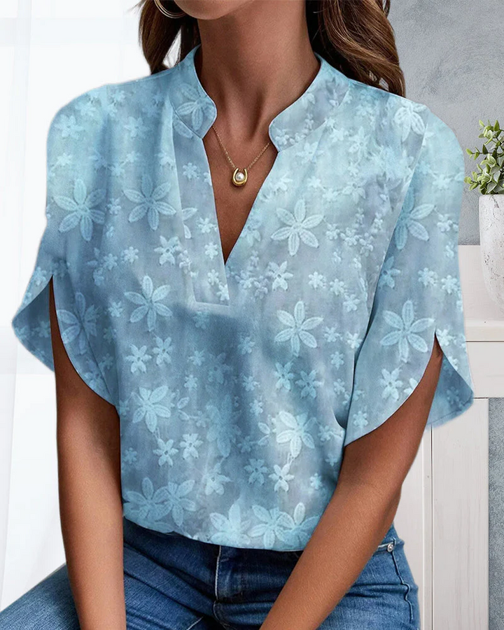 Monica Secrets | Women's Blouse With Floral Print