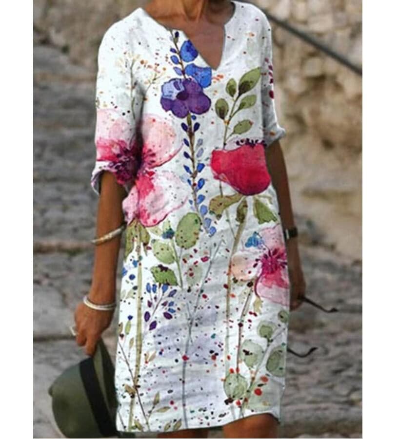 Lila | Designer Motif Dress