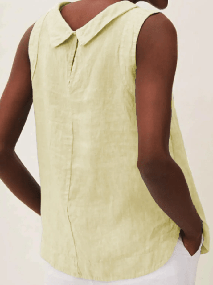 Elara | Linen Short-sleeved Blouse