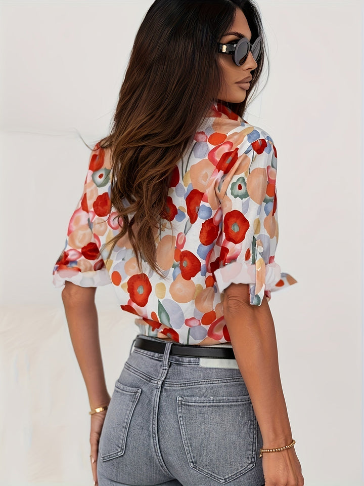 Monica Secrets | Colourful Floral Blouse