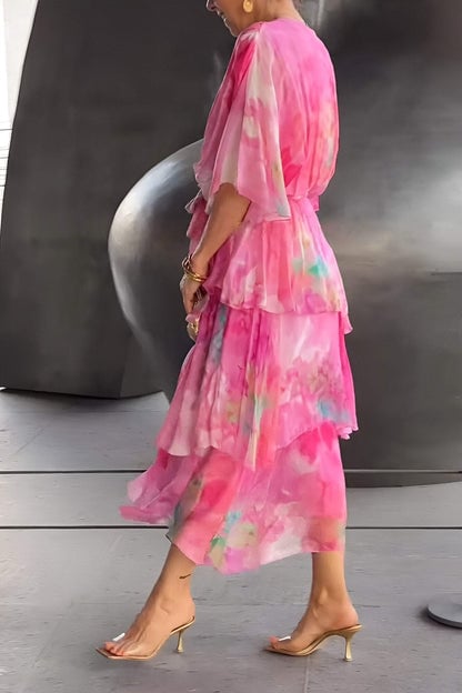 Amara | Tiered Chiffon Dress