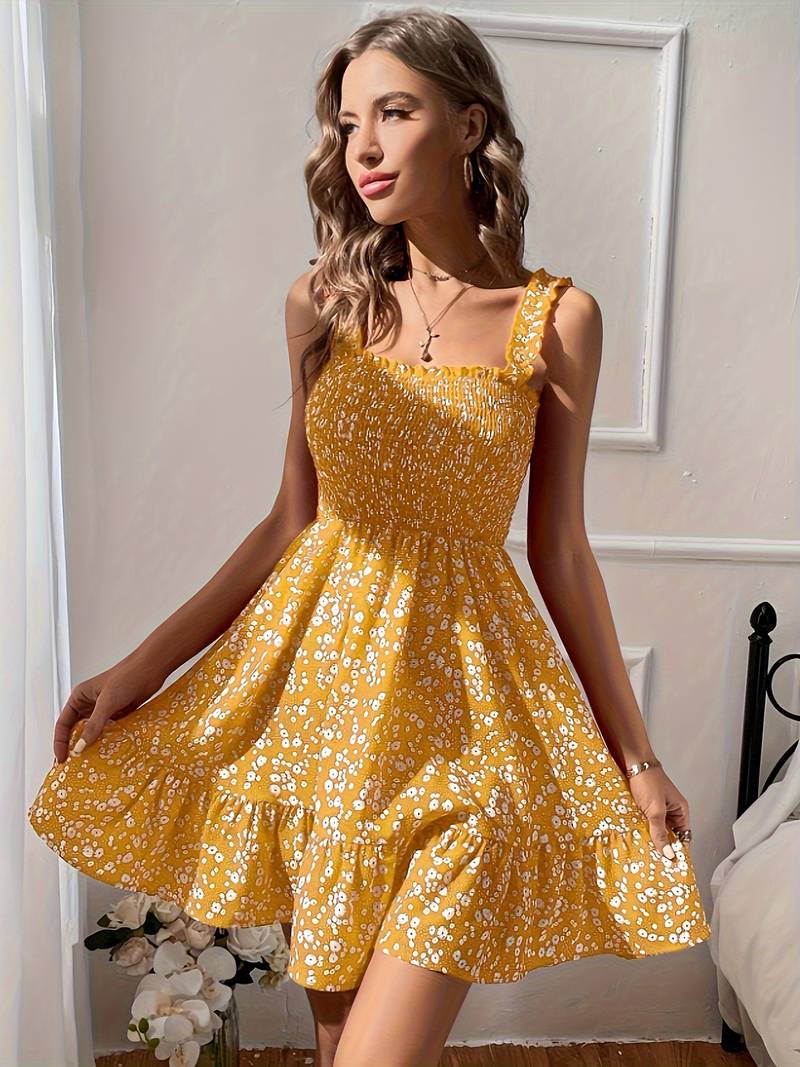 Seraphina | Sleeveless Floral Dress