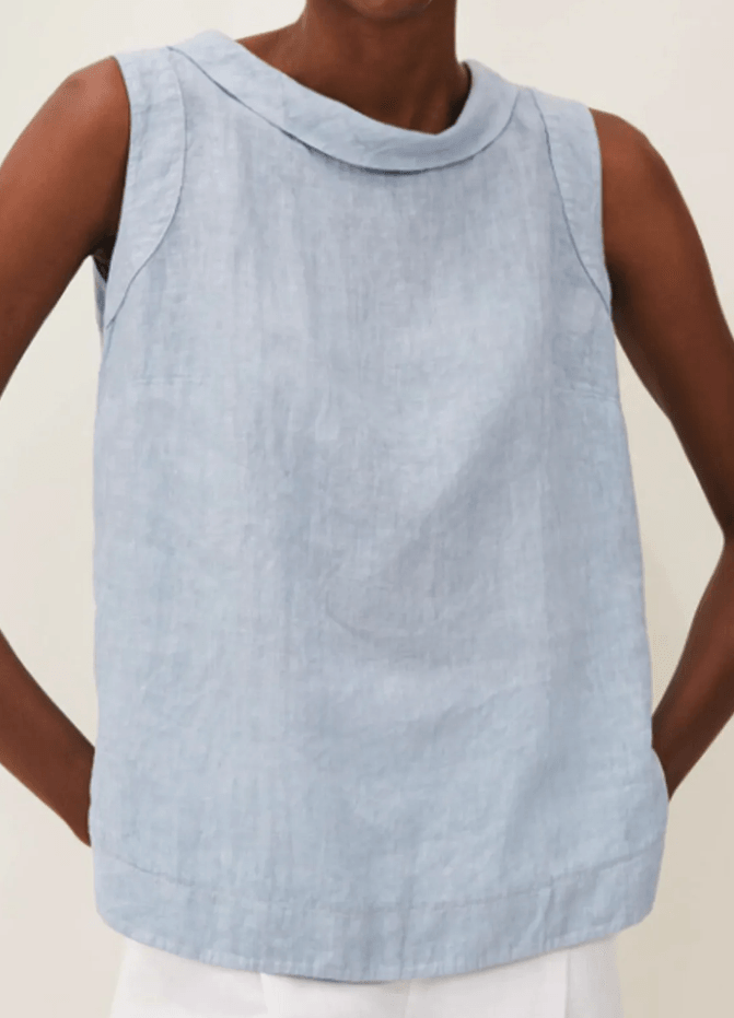 Elara | Linen Short-sleeved Blouse