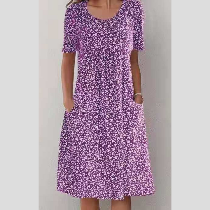 Monica Secrets | Stylish Floral Print Midi Dress