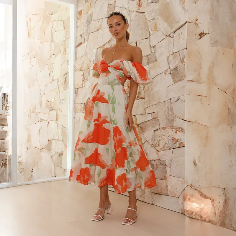 Elowen | Off-Shoulder Midi Dress