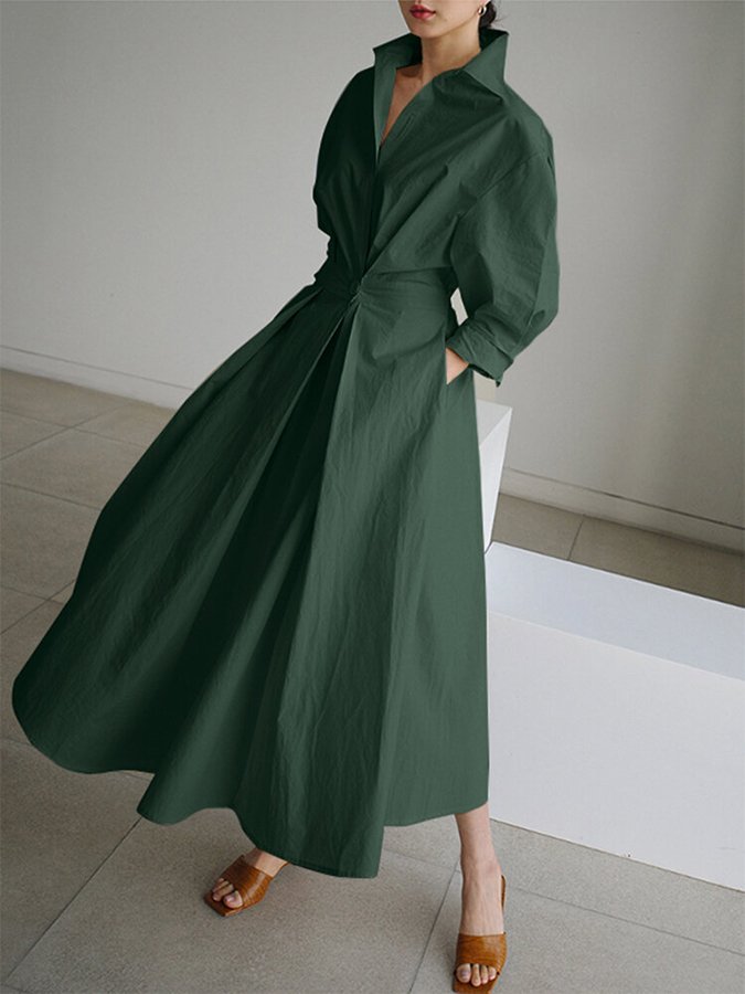 Adeline | Midi Dress with Buttons