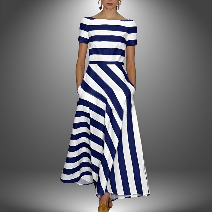 Monica Secrets | Striped Long Dress