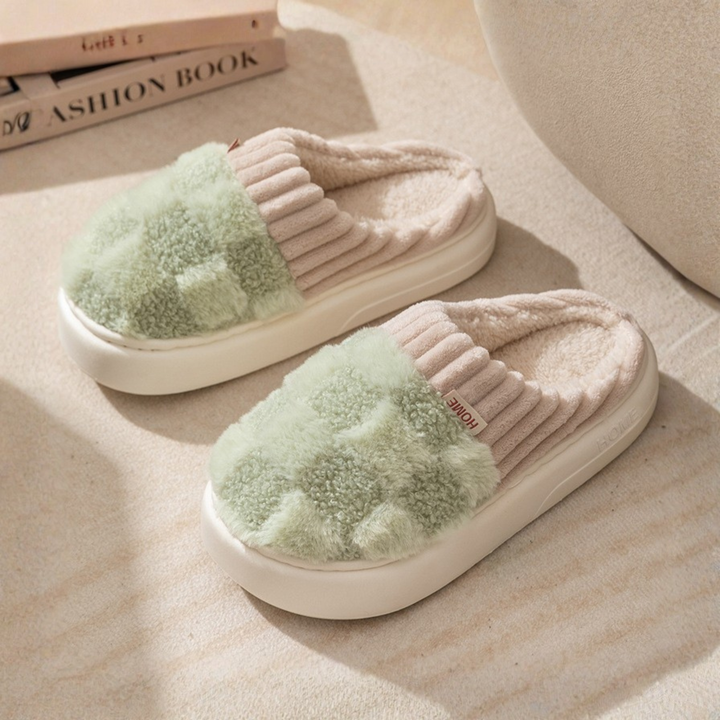 Monica Secrets | Comfy Fluffy Indoor Plush Non-Slip Slippers
