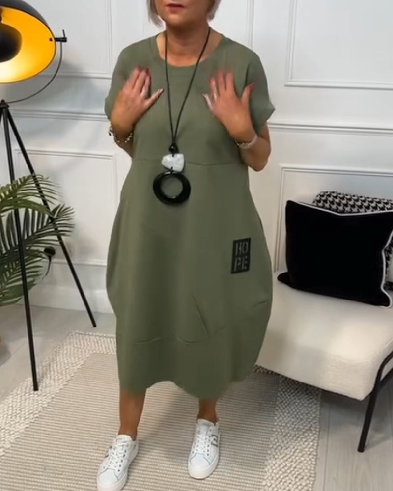 Monica Secrets | Stylish Short Sleeved Dress