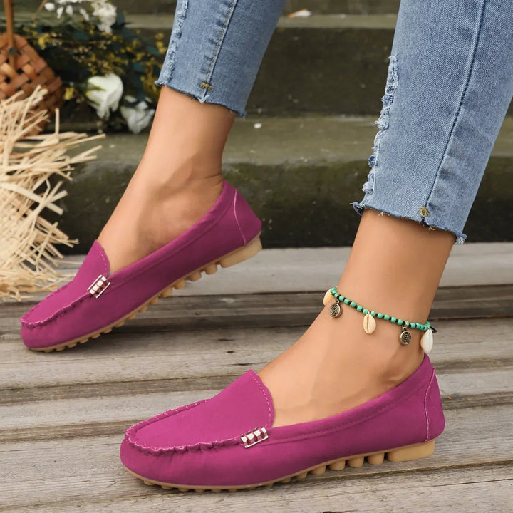 Monica Secrets | Denim Slip-On Flats