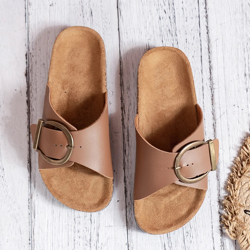 Monica Secrets | Buckle Mule Slide