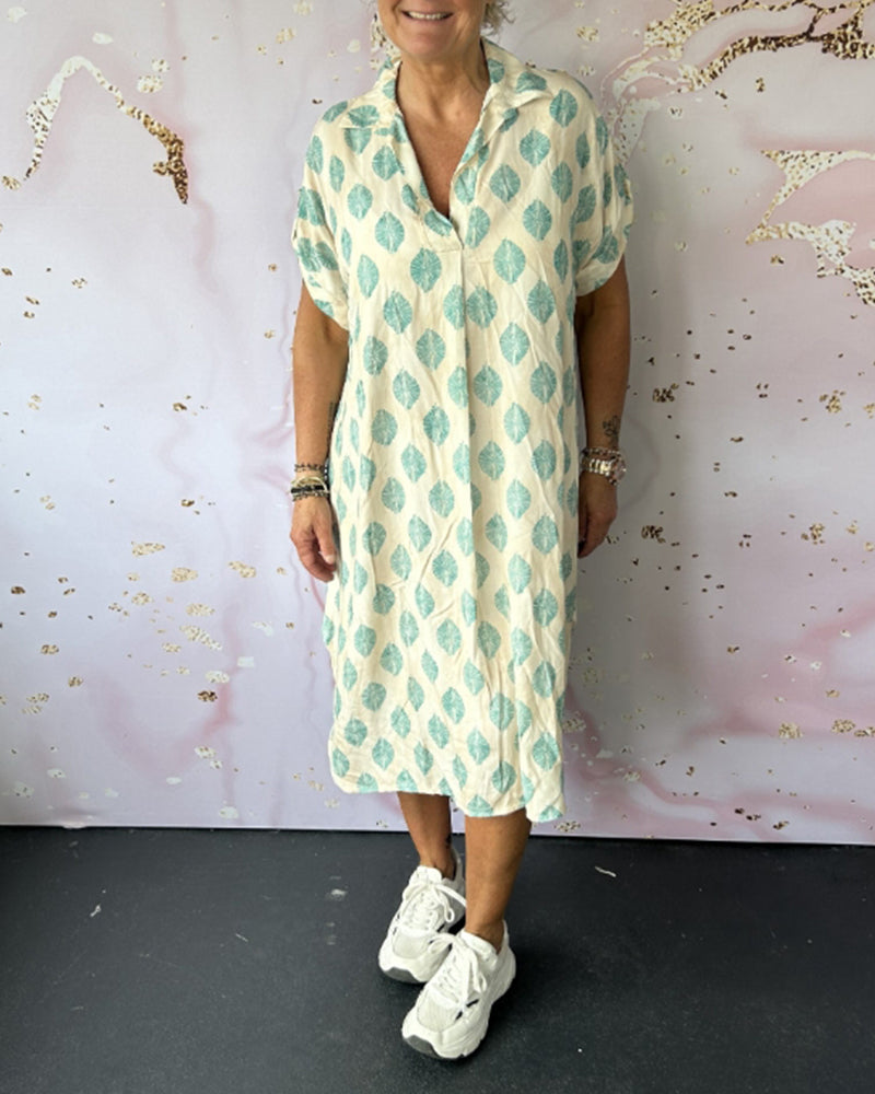 Monica Secrets | Loose Lapel Collar Dress