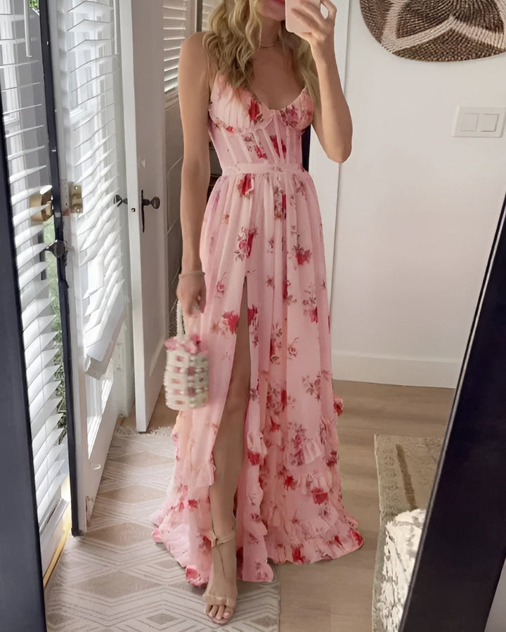 Monica Secrets | Floral Breeze Maxi Dress