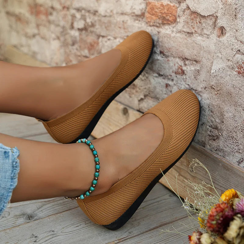 Seraphina | Knit Ballerina Flats