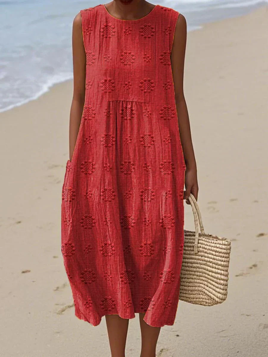 Elara | Sleeveless Cotton Dress