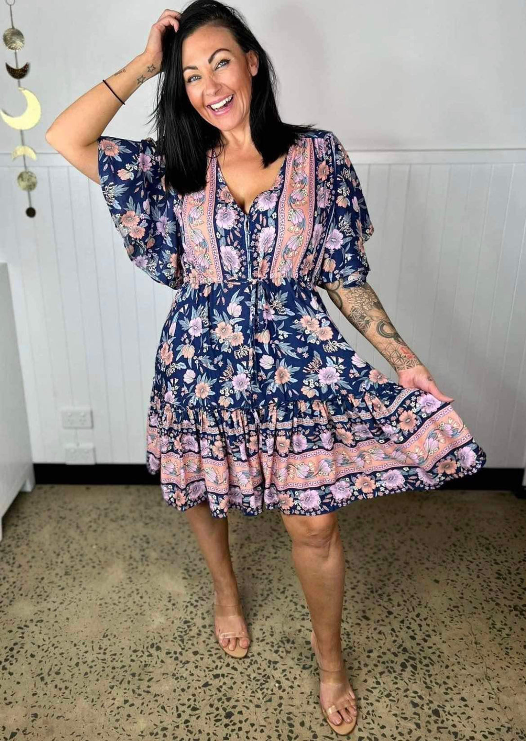 Lydia | V-Neck Mini Dress