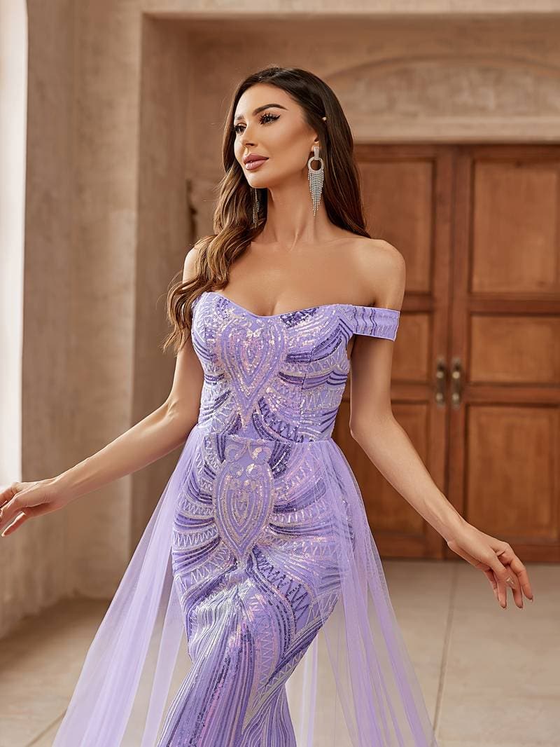 Sylvia | Off-Shoulder Evening Dress