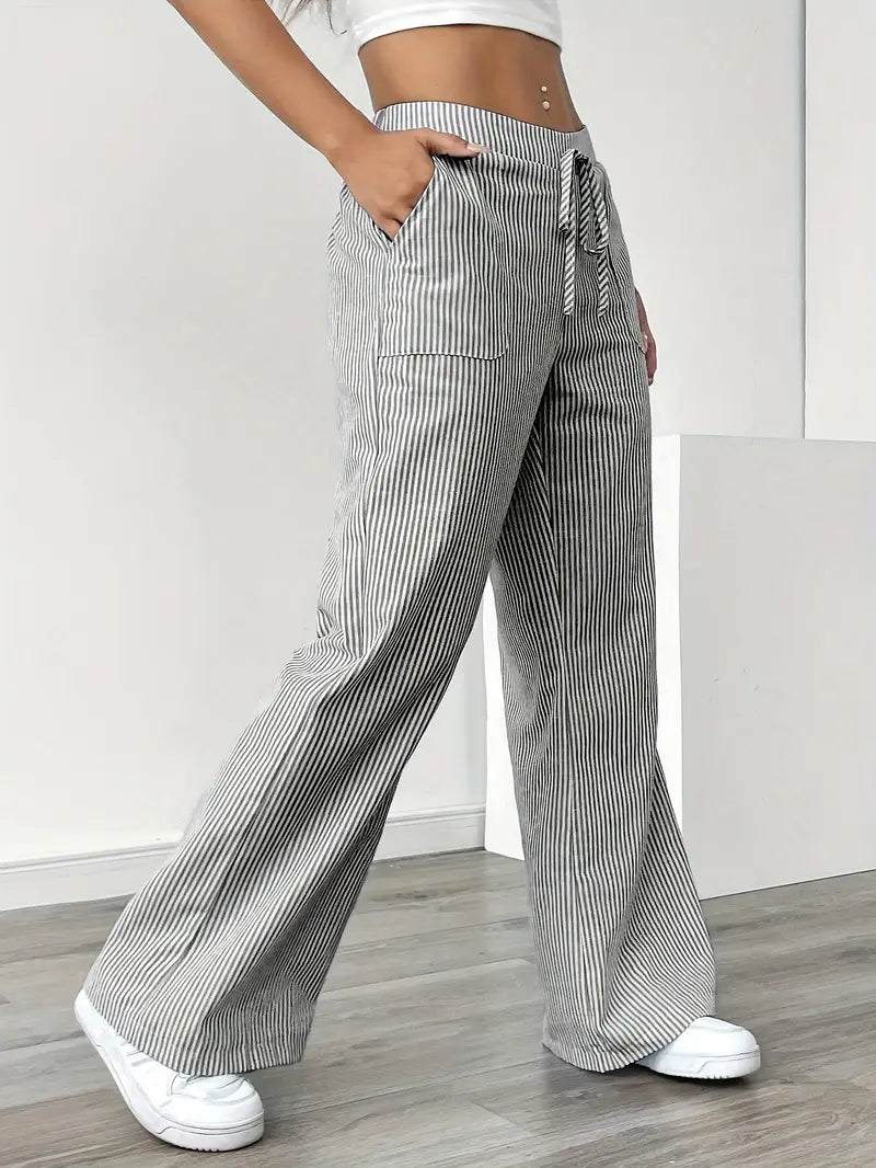 Clara | Relaxed Stripe Pants