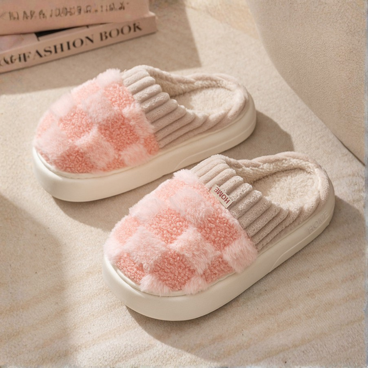 Monica Secrets | Comfy Fluffy Indoor Plush Non-Slip Slippers