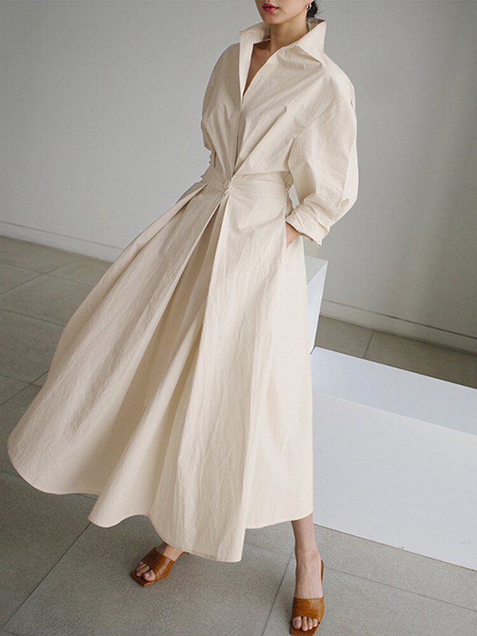 Adeline | Midi Dress with Buttons