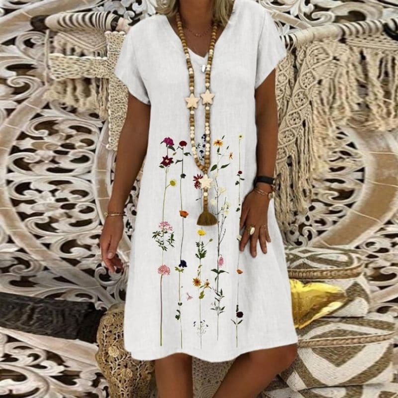 Elowen | Linen Short Dress