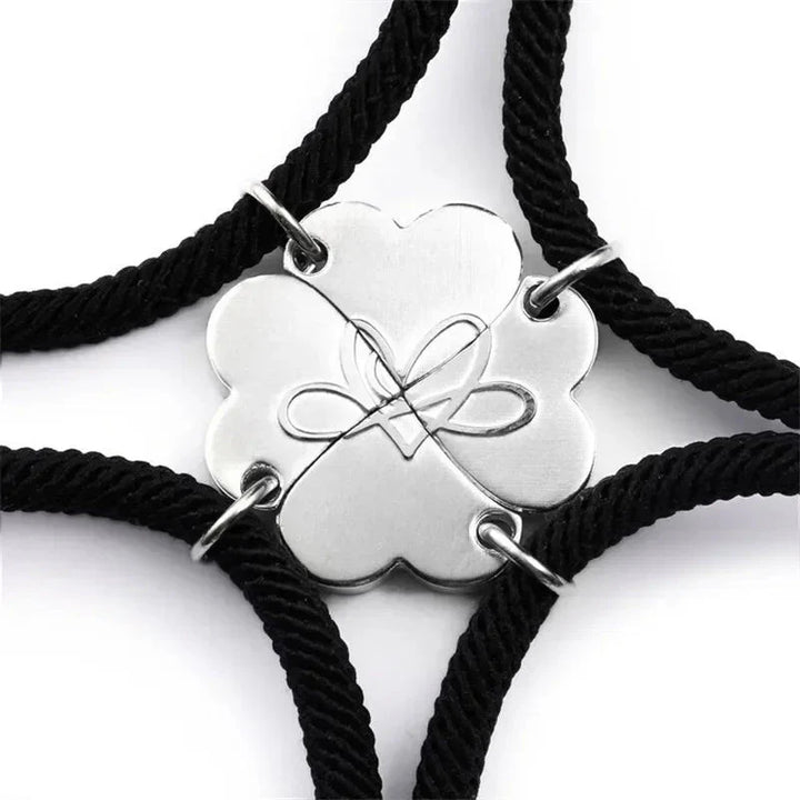 4pc Magnetic Heart Rope Bracelets