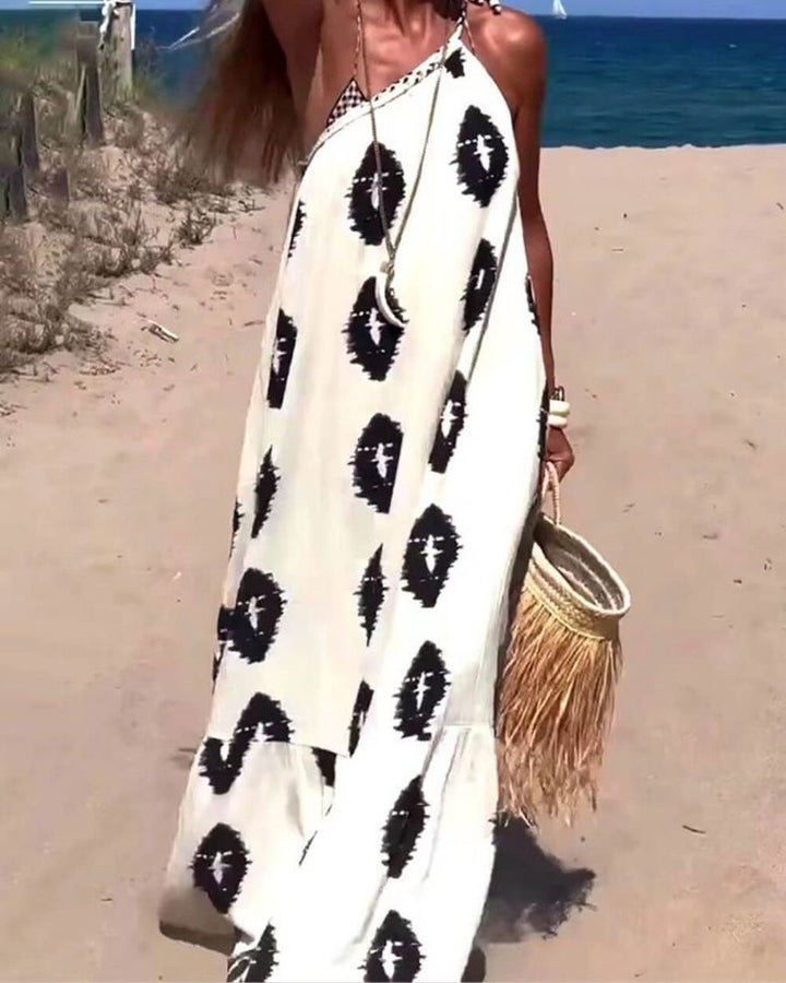 Monica Secrets | One Shoulder Loose Maxi Dress