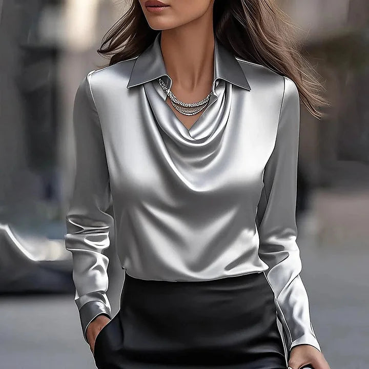Monica Secrets | Elegant Satin Blouse