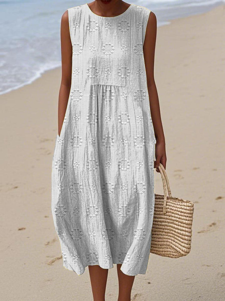 Elara | Sleeveless Cotton Dress